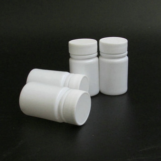 Empty Capsule Medicine Bottles With White Cap - 60mL (Pack of 50)