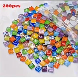 Multicoloured Mosaic Tiles (200 pcs)