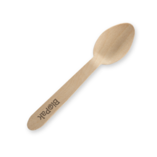 100x BioCutlery Wood Teaspoon 10mm