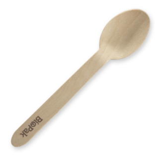 100x BioCutlery Wood Spoon 16mm