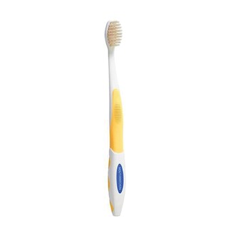 Mouth Watchers Silver Antibacterial Kids Toothbrush Soft (Yellow)